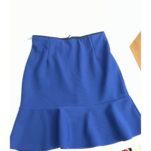 Bisou Bisou Dresses & Skirts - Bisou Bisou Royal Blue Textured Midi Skirt